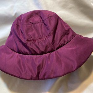 Forever 21 Bucket Puffer Hat Eggplant Color One Size  by Pantone